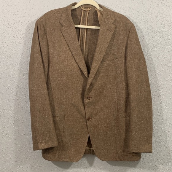Hickey Freeman Other - Hickey Freeman NEW Weightless T Model 120 Years Light Brown 2 Button Blazer